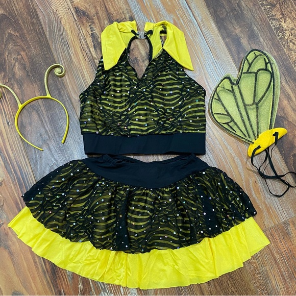 Costumes childs bumble bee dance costume size large 1214 poshmark